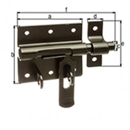 VERROU BOX CADENAS NOIR D10MM VERROU BOX CADENAS NOIR D10MM